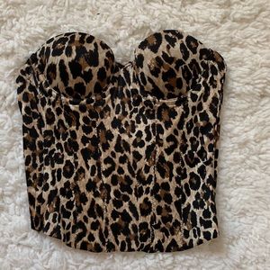 Victoria Secret Leopard/Cheetah Print Corset